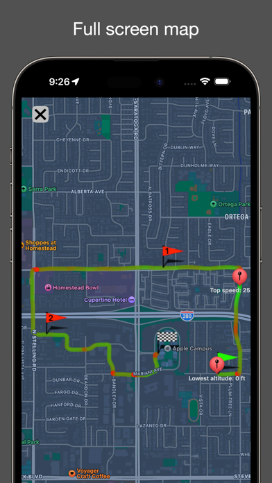 Fitmeter Bike - GPS Cycling screenshot 2