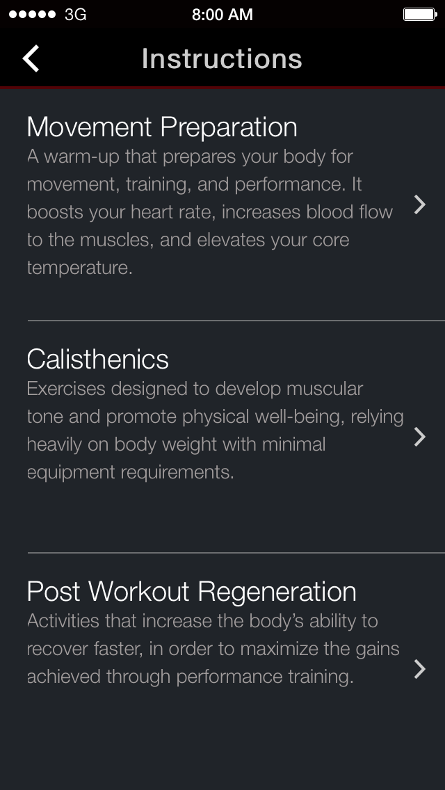 Fitness Preparation screenshot 3