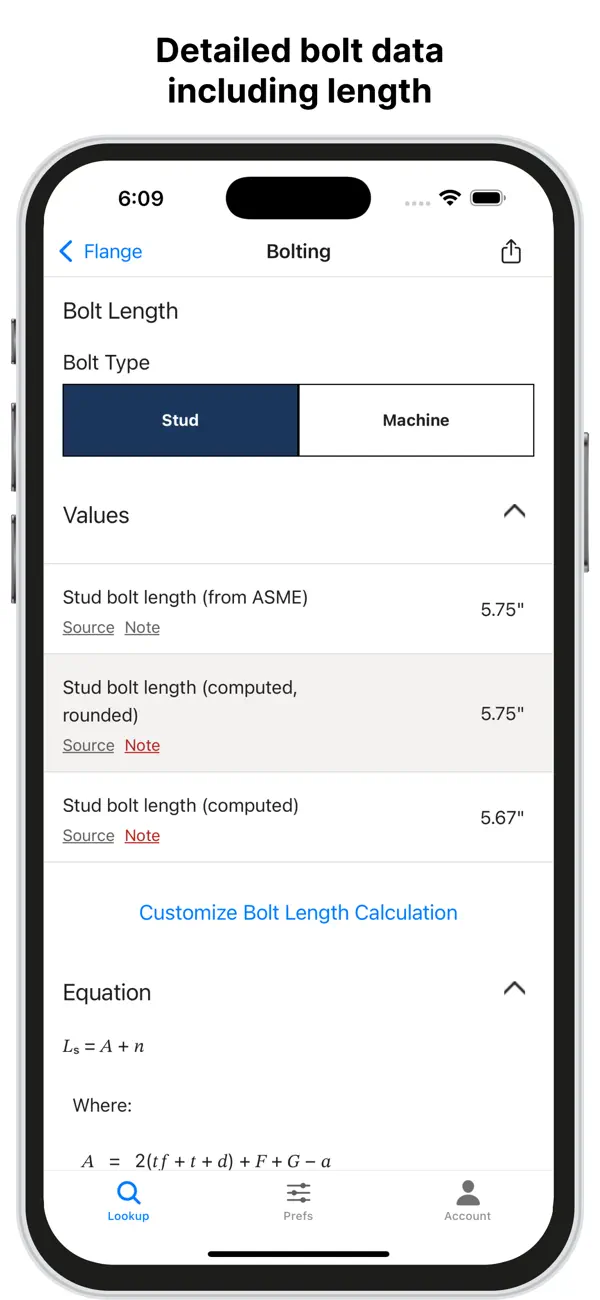 Flange Bolt Size & Torque screenshot 3