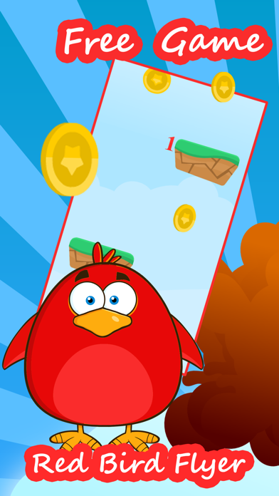 Flappy Red Bird Free - Awesome Race Game screenshot 2