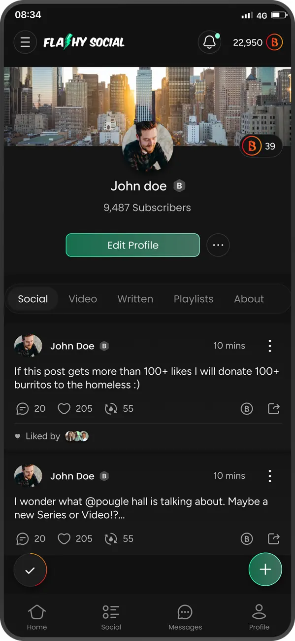 Flashy Social screenshot 2