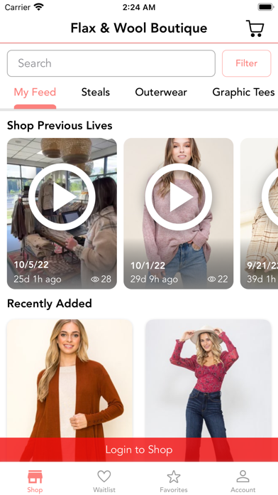 Flax & Wool Boutique screenshot 2