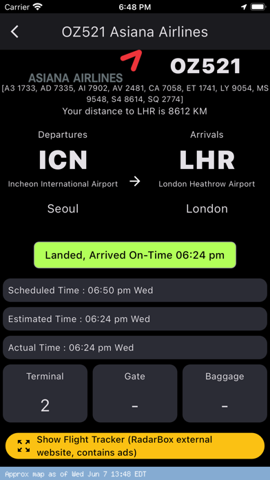 Flight Information Global screenshot 1