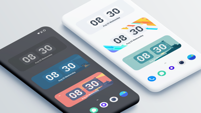 Flip clock & clock widget screenshot 1