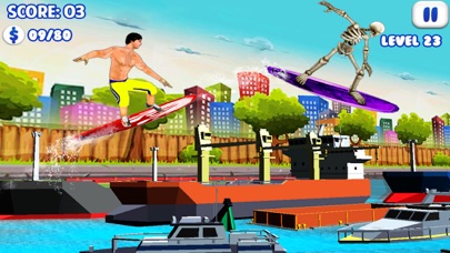 Flip Surfing Diving Stunt Race screenshot 2
