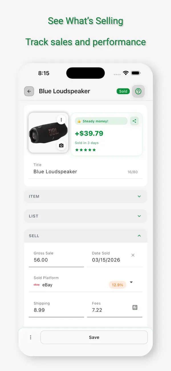 Flippd: Reseller Inventory screenshot 3
