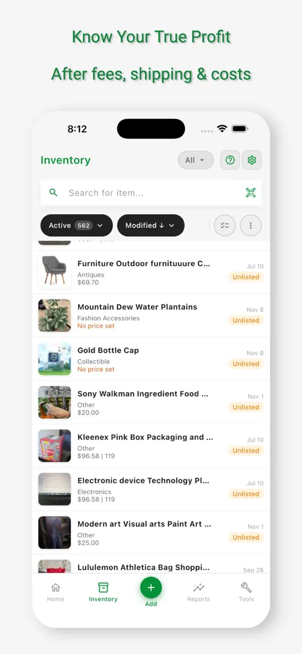Flippd: Reseller Inventory screenshot 4