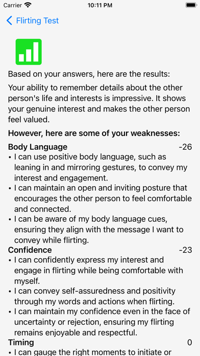 Flirting Test screenshot 1