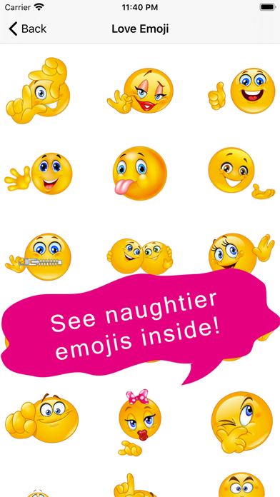 Flirty Emoji Adult Stickers screenshot 5