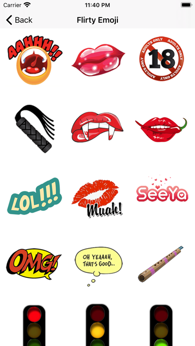 Flirty Emoji Adult Stickers screenshot 4