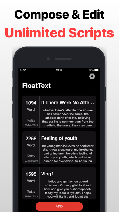 FloatText screenshot 1