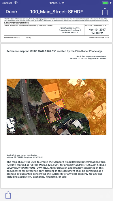Flood Zone Map screenshot 2