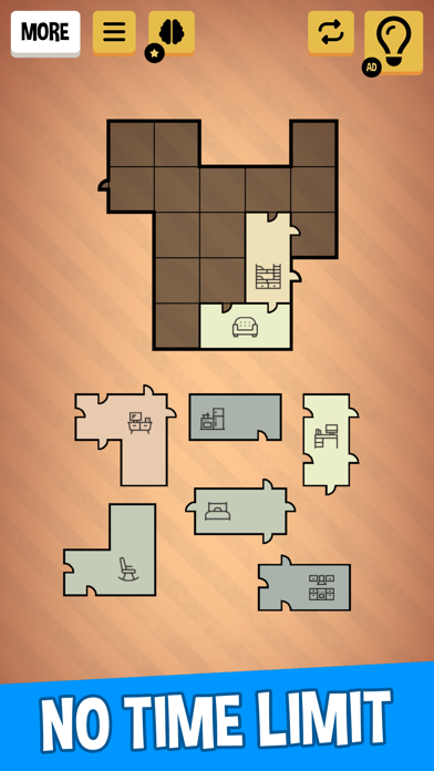 Floor Sort: Room Plan Tangrams screenshot 3