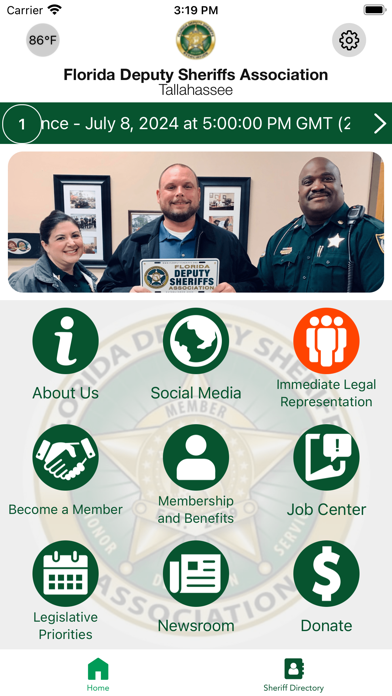 Florida Deputy Sheriff Assoc. screenshot 2