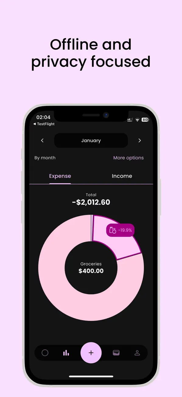 Flow: Expense tracker screenshot 2