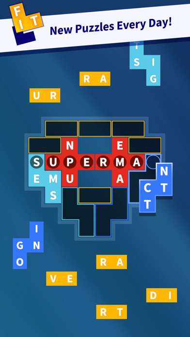 Flow Fit - Word Puzzle screenshot 1