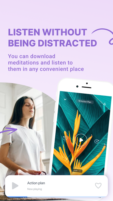 Flow Mindfulness game Lila screenshot 2