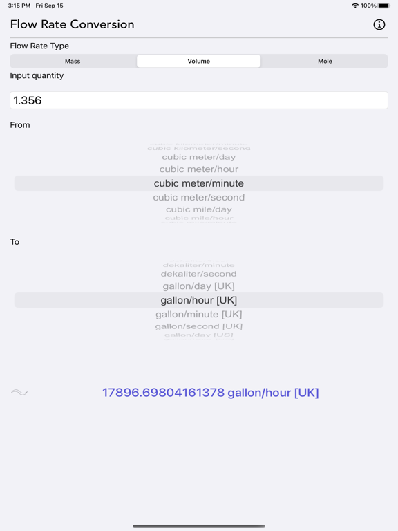 Flow Rate Conversion screenshot 3