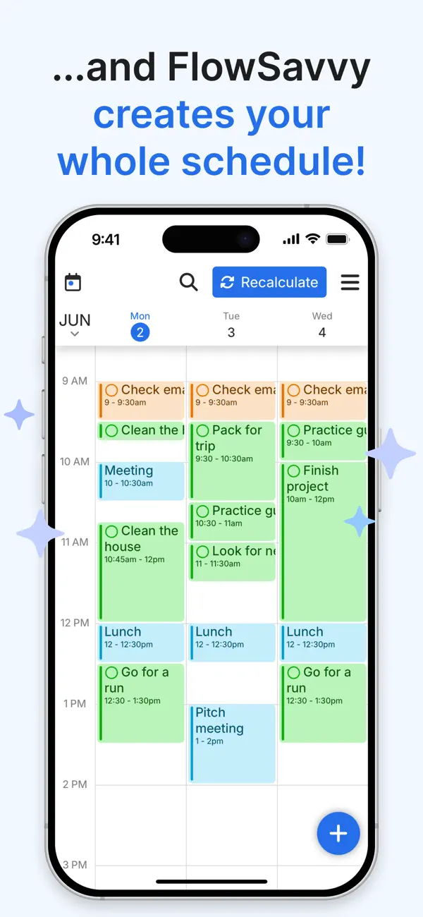 FlowSavvy: AI Schedule Planner screenshot 4