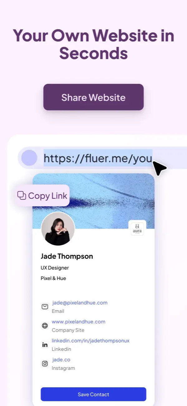 Fluer: Digital Business Card screenshot 4