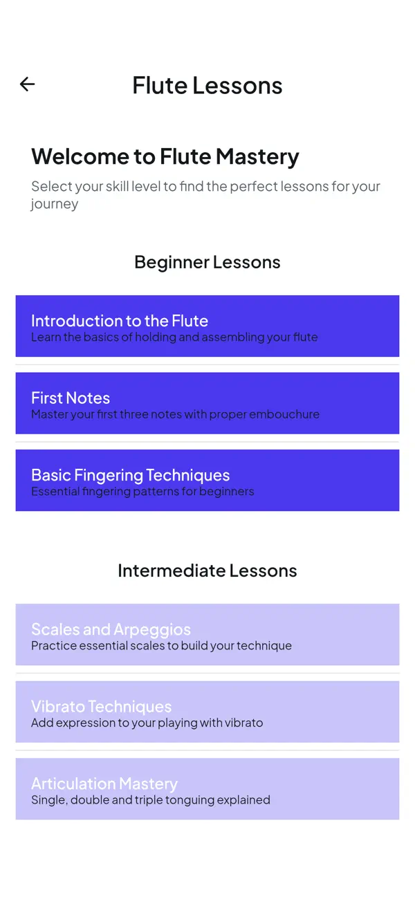 Flute Coach - Music Lessons screenshot 1