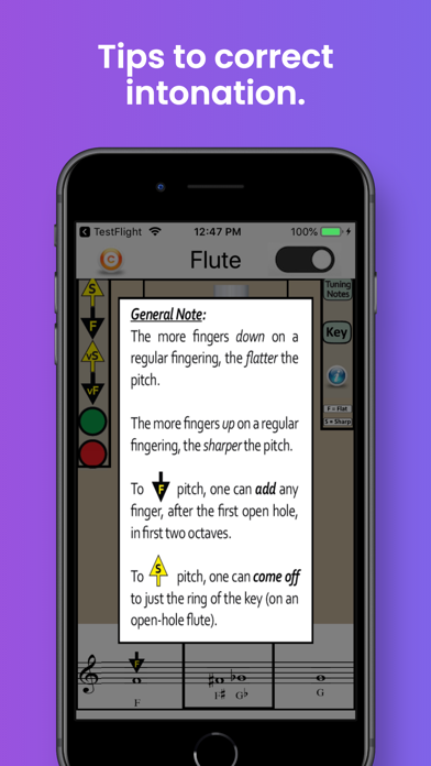 Flute Fingering & Tuning screenshot 4