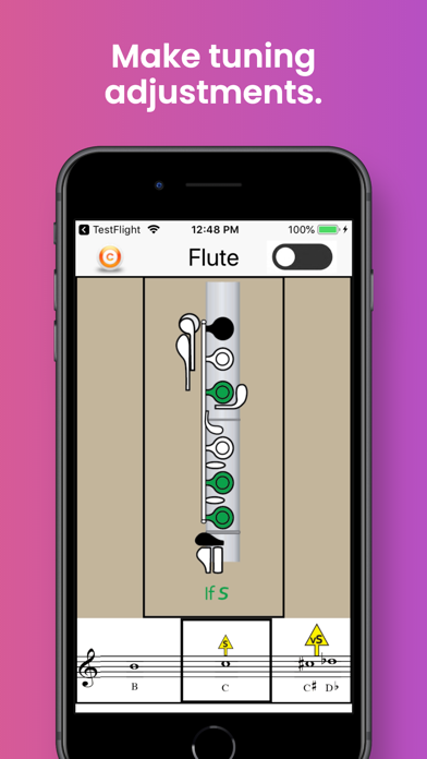 Flute Fingering & Tuning screenshot 1