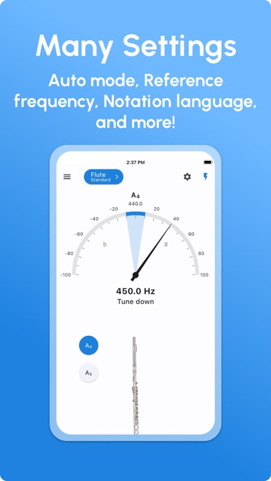 Flute Tuner - LikeTones screenshot 1