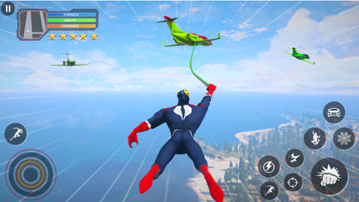 Fly Spider Rope Hero Man Games screenshot 3