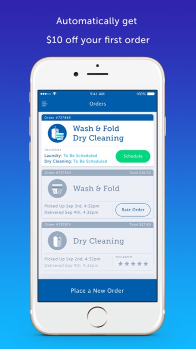 FlyCleaners Laundry On-Demand screenshot 1