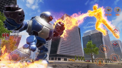 Flying Fire Captain Hero Game screenshot 1