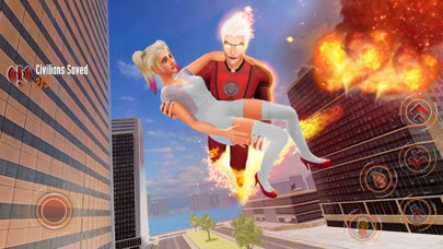 Flying Fire Captain Hero Game screenshot 4
