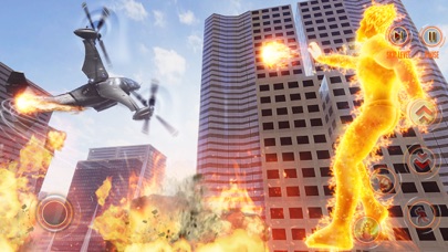 Flying Fire Captain Hero Game screenshot 2