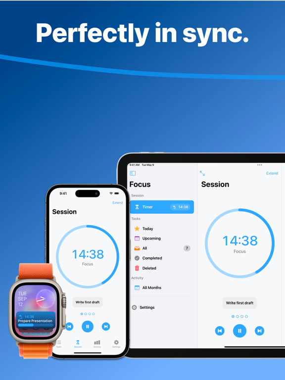 Focus - Timer for Productivity screenshot 2