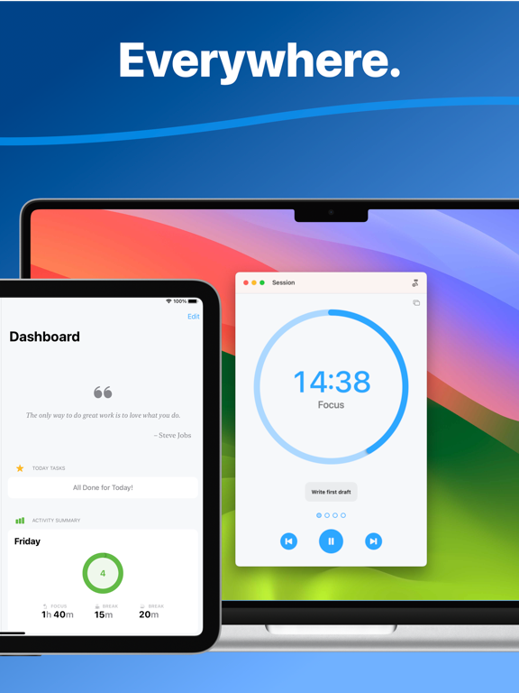 Focus - Timer for Productivity screenshot 1