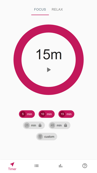 Focus Trainer / Timer screenshot 3