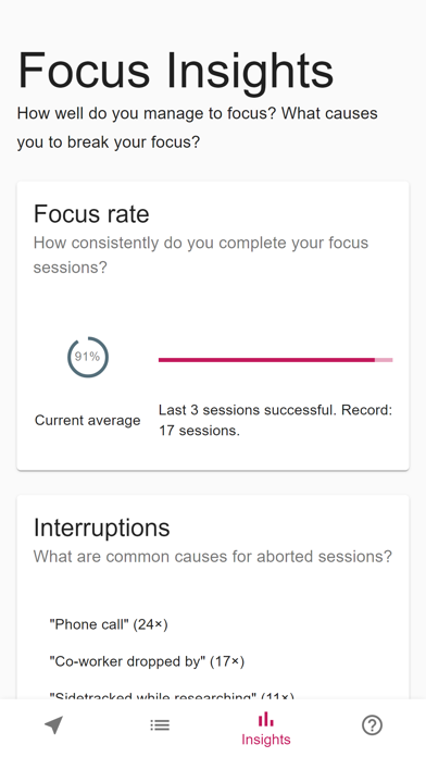 Focus Trainer / Timer screenshot 1