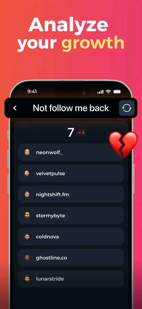 Followers & Unfollowers Report screenshot 1
