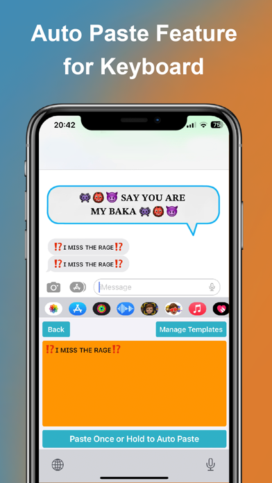 Font Keyboard - Auto Paste screenshot 1