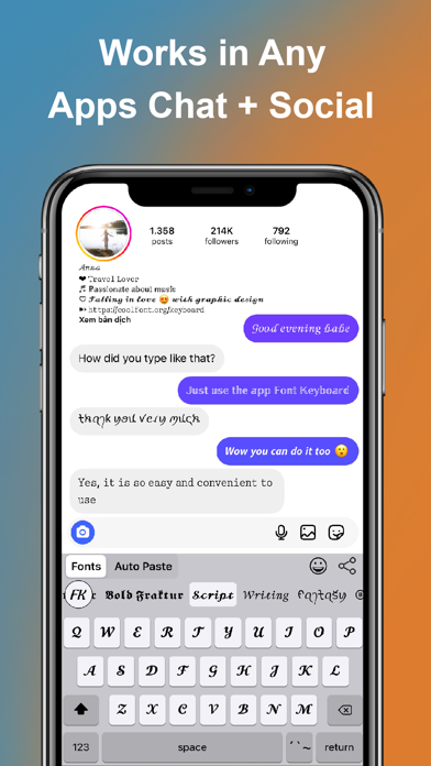 Font Keyboard - Auto Paste screenshot 4