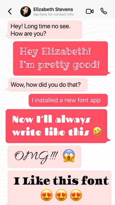 Font, Keyboard Skin for iPhone screenshot 1