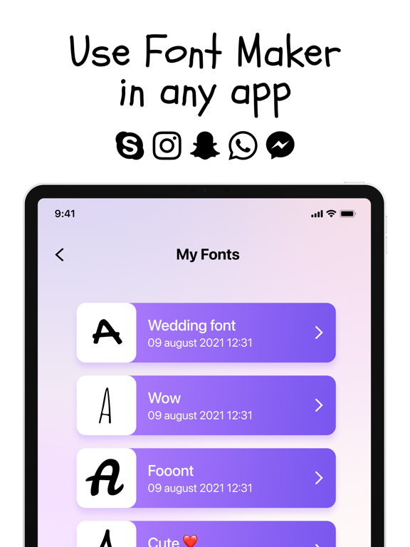Font Maker: Cursive Keyboard screenshot 9