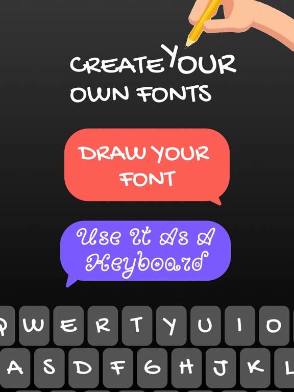 Font Maker: Cursive Keyboard screenshot 1