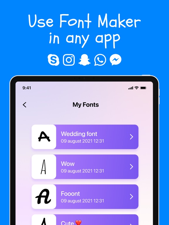 Font Maker: Cursive Keyboard screenshot 6