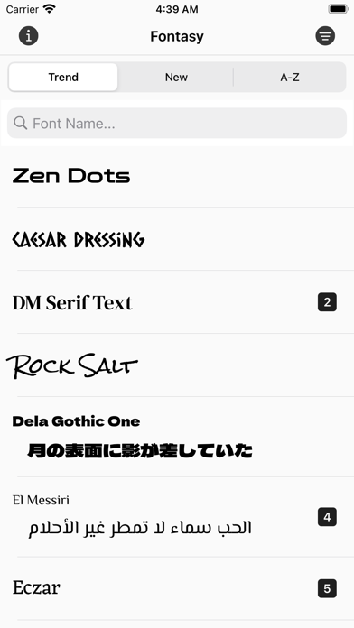 Fontasy - Font Browser screenshot 4