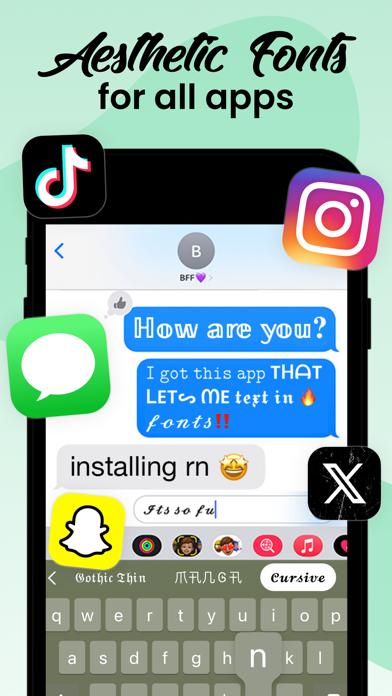 Fonts: Aesthetic Font Keyboard screenshot 3