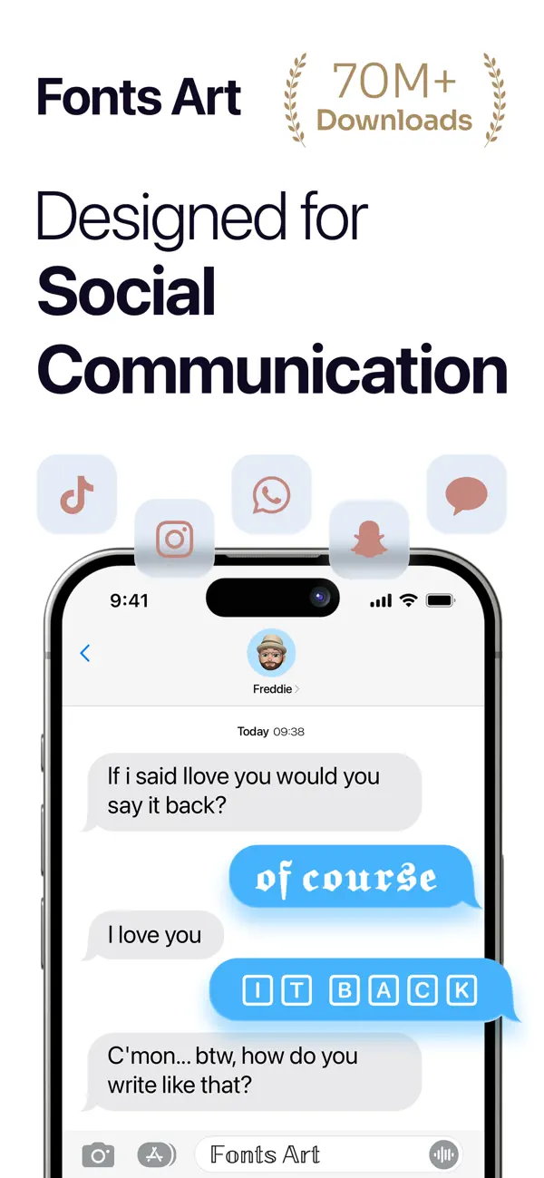 Fonts Art: Keyboard for iPhone screenshot 6