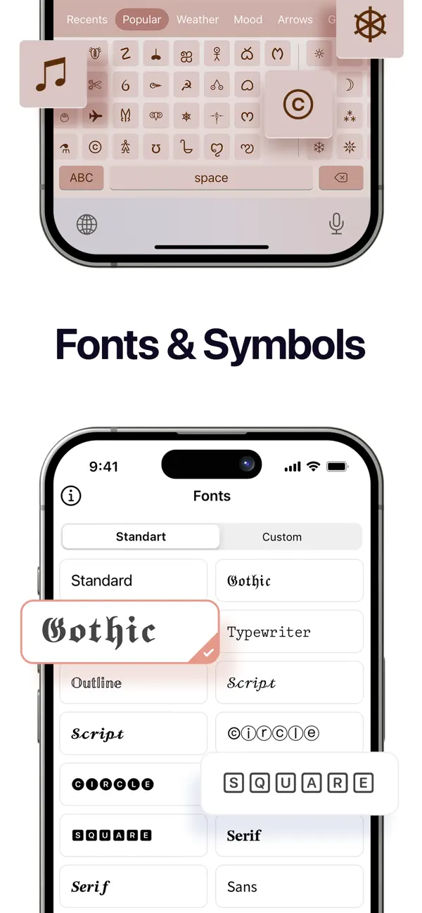 Fonts Art: Keyboard for iPhone screenshot 5