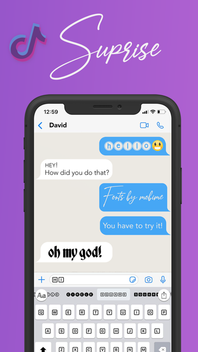 Fonts for iPhones - Keyboard screenshot 1