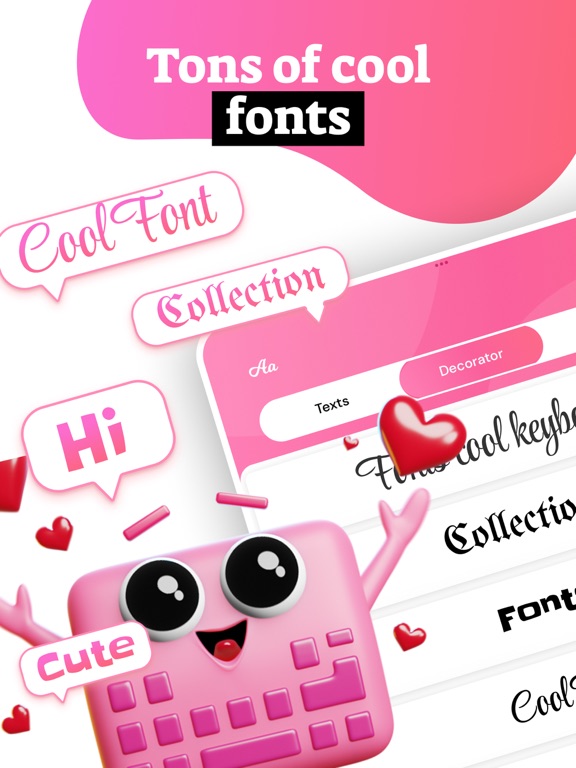 Fonts: Keyboard & Font Art screenshot 3